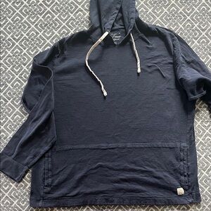 Lucky Brand Navy Hoodie with Cream Accents